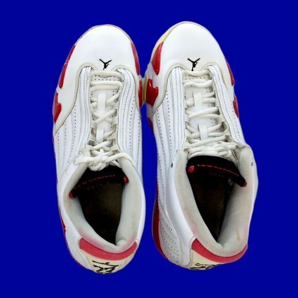 Nike Air Jordan Retro 14 Rip Hamilton Mens Pre-owned White & Red Sneakers- sz. 9 main image 6